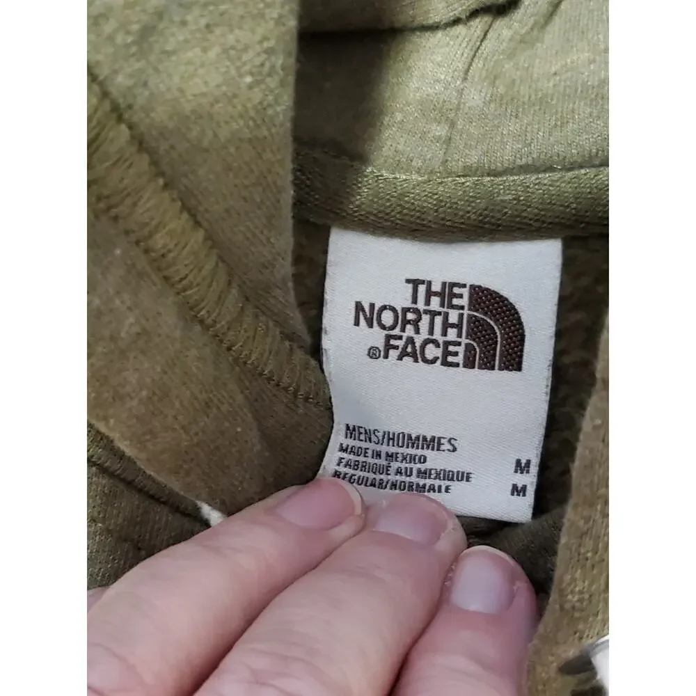 The North Face Men’s Olive Green Hoodie Medium Pullover Logo FA22